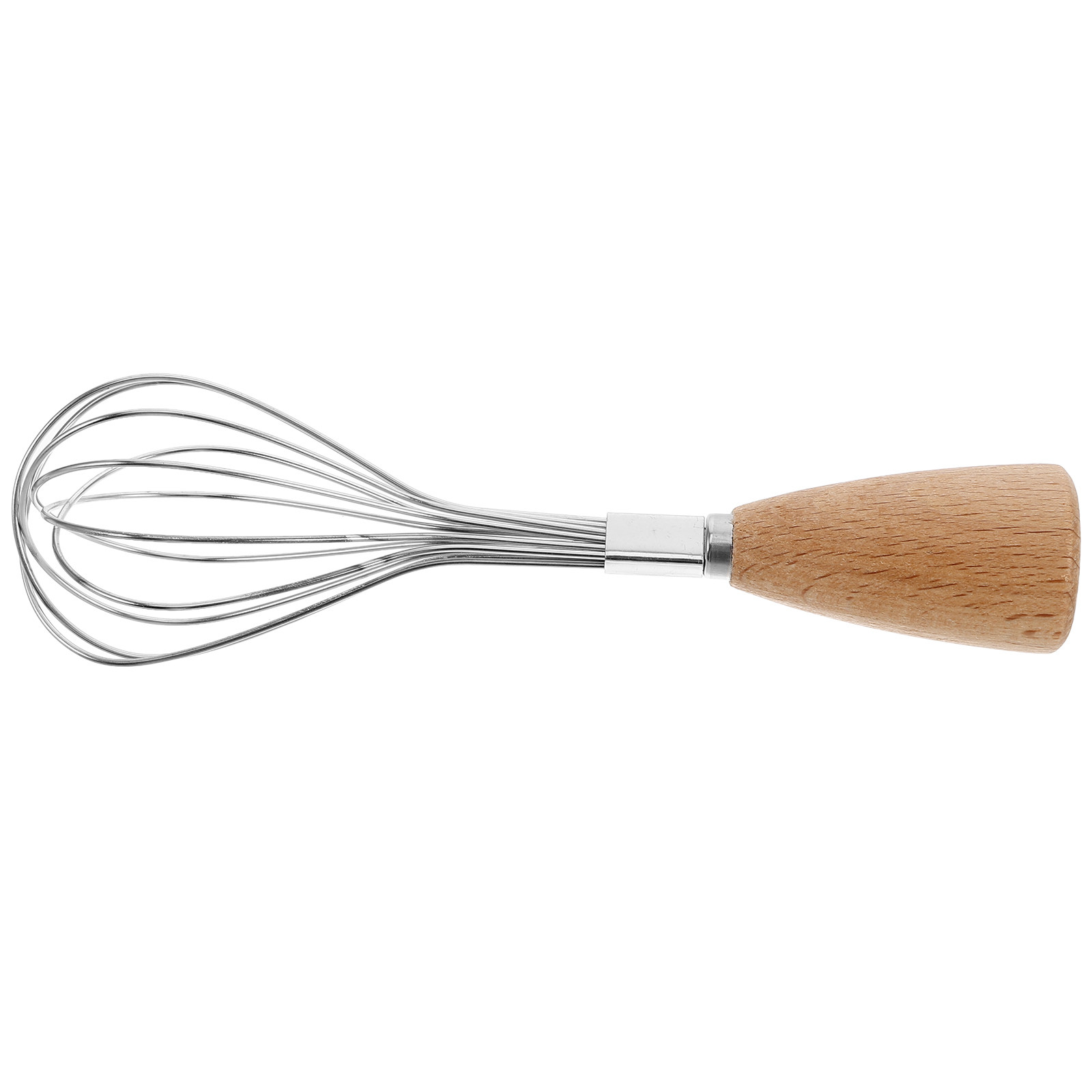 Healthy Kitchen Gadgets - Mini Edelstahl-Schneebesen mit Holzgriff für Eier,