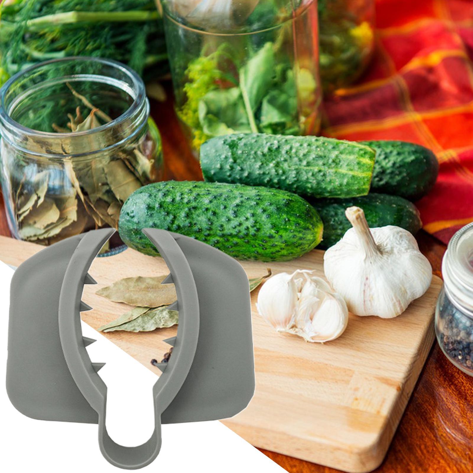 Household Kitchen Gadgets Vegetable Cutter Silk Cutter - Rutschfester Gemüseschneider mit Fingerschutz, Sicherer Reibe-Fingerschutz