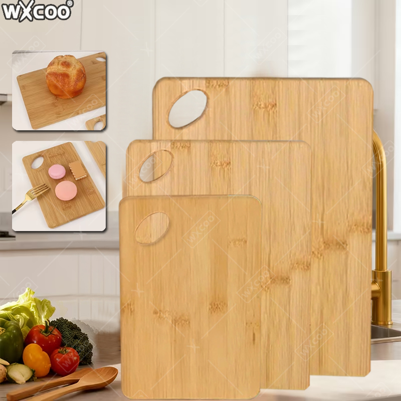Bamboo Cutting Board - 3-teiliges Bambus-Schneidebrett-Set, dicke Mehrzweck-Schneidebretter für Fleisch,