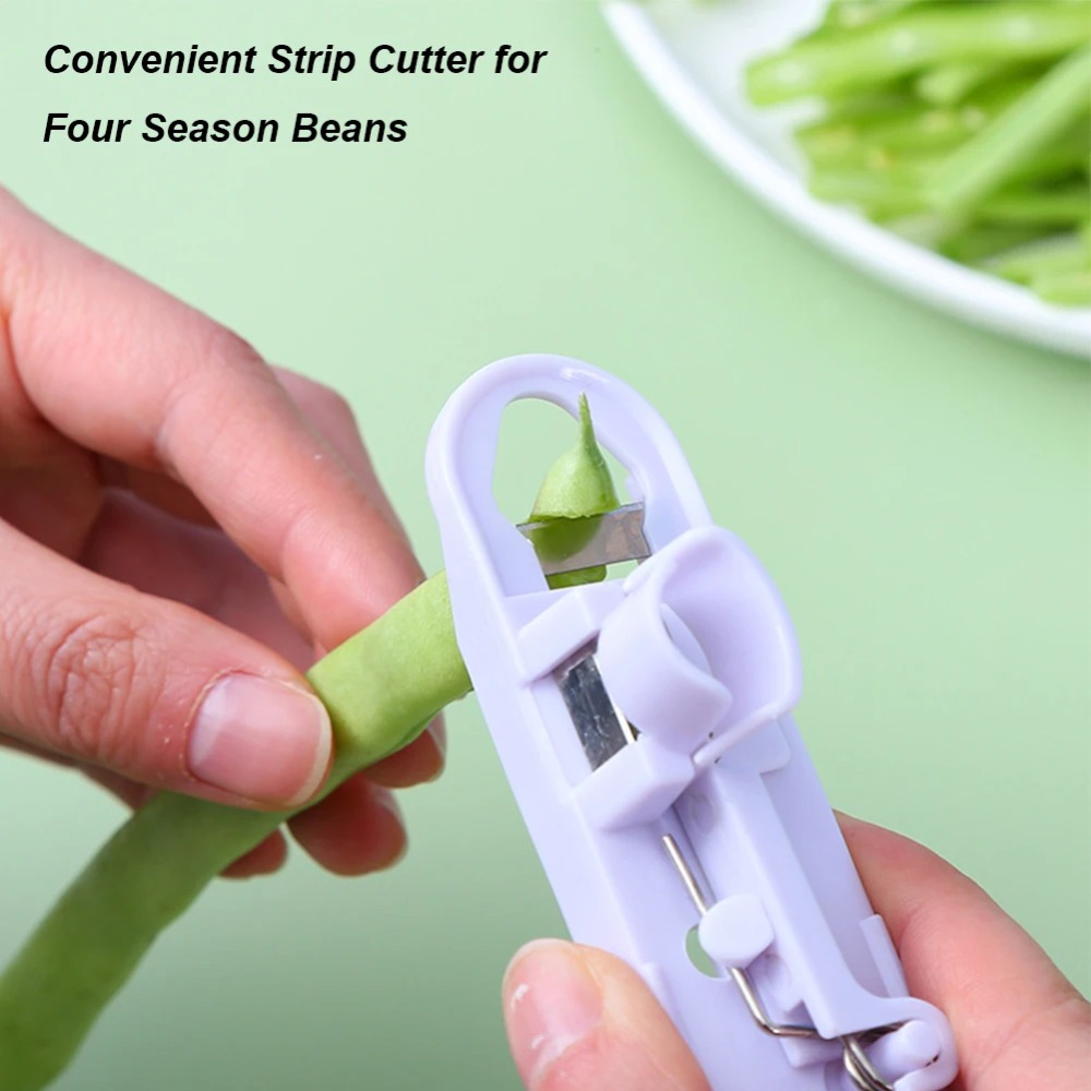 Household Kitchen Gadgets Vegetable Cutter Silk Cutter - 1 Stück Grüne-Bohnen-Schneider Gemüseschäler Multifunktions-Obst- und
