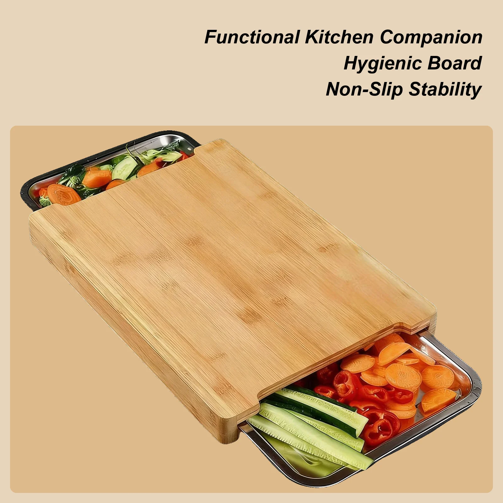 Bamboo Cutting Board - Umweltfreundliches Bambus-Schneidebrett für die Küche mit