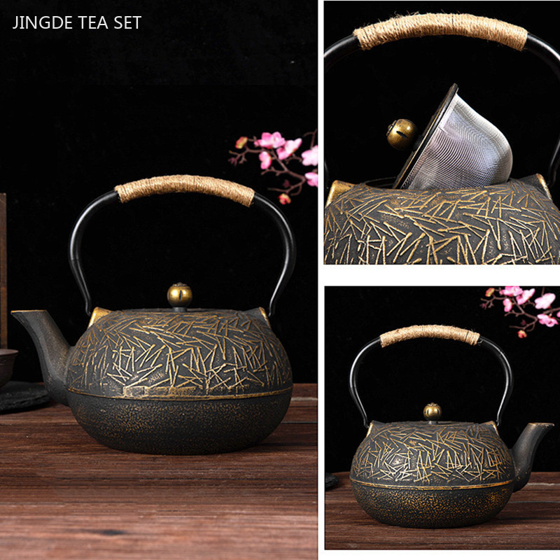 Cast Iron Skillet - 900ml kunden spezifische gusse iserne Teekanne