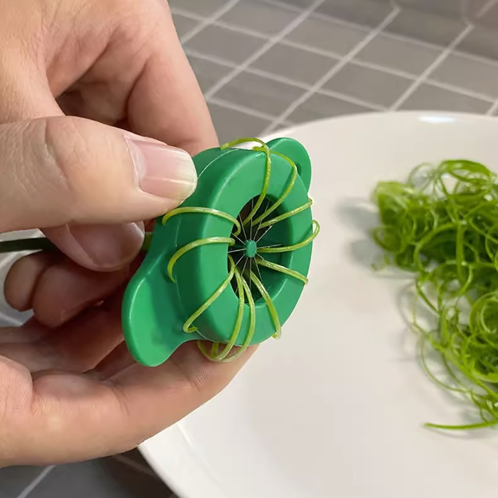 Household Kitchen Gadgets Vegetable Cutter Silk Cutter - Mini-Schneider, Zwiebelblumenschneider, geschredderte grüne Zwiebeln, Schredder,