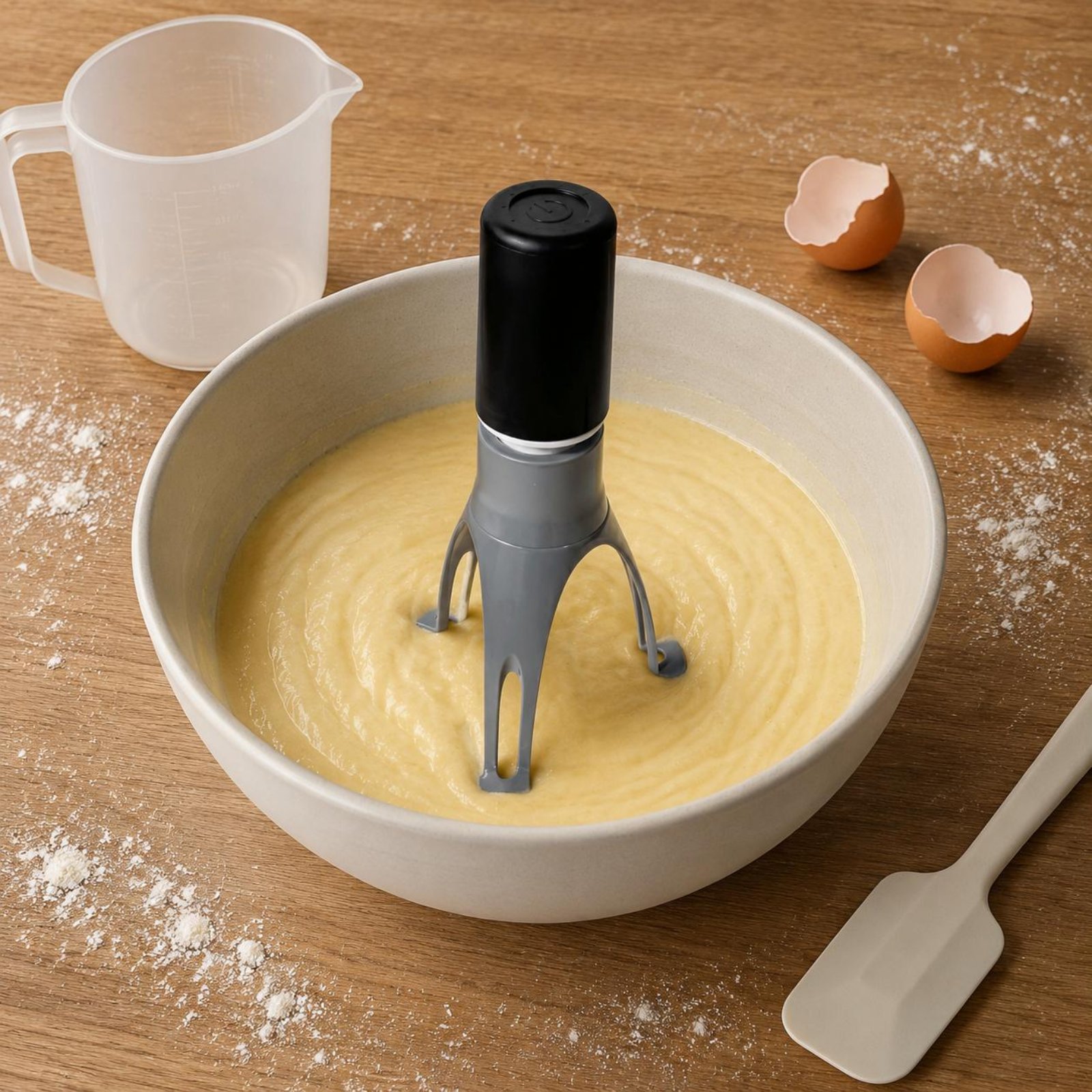 Healthy Kitchen Gadgets - Automatischer Dreieck-Rührer - Elektrischer Freihand-Eierquirl &