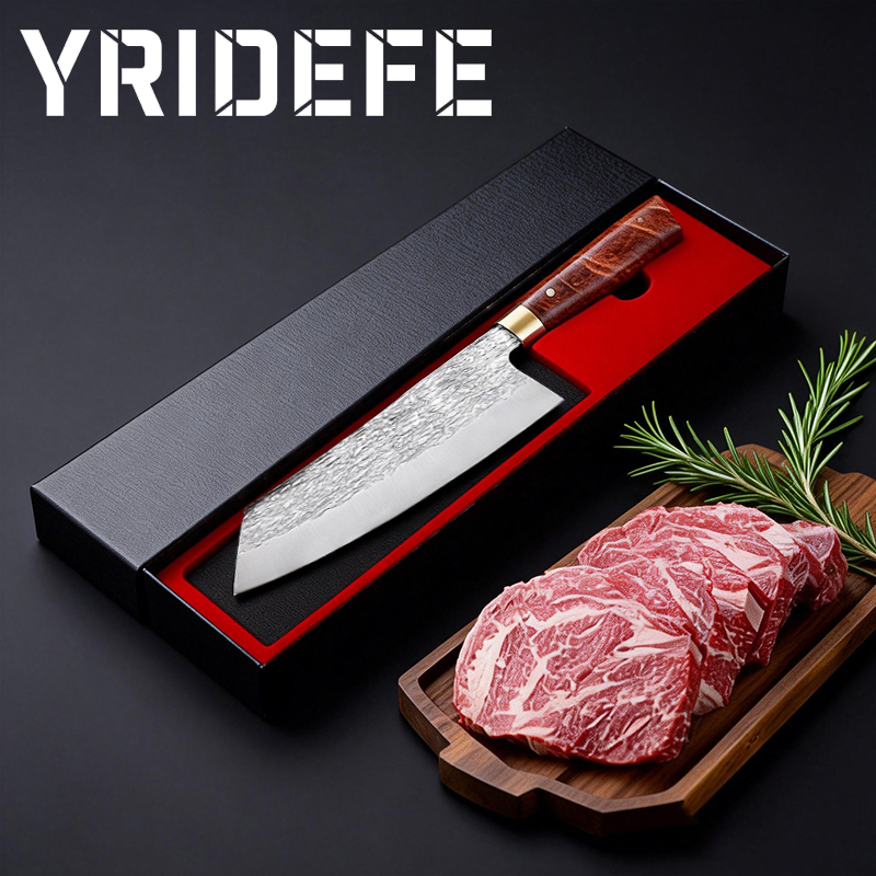 Kitchen Gadgets Plus - Japanisches Küchenmesser, Kochzubehör, handgeschmiedetes Edelstahl-Mehrzweckmesser, Geschenkbox