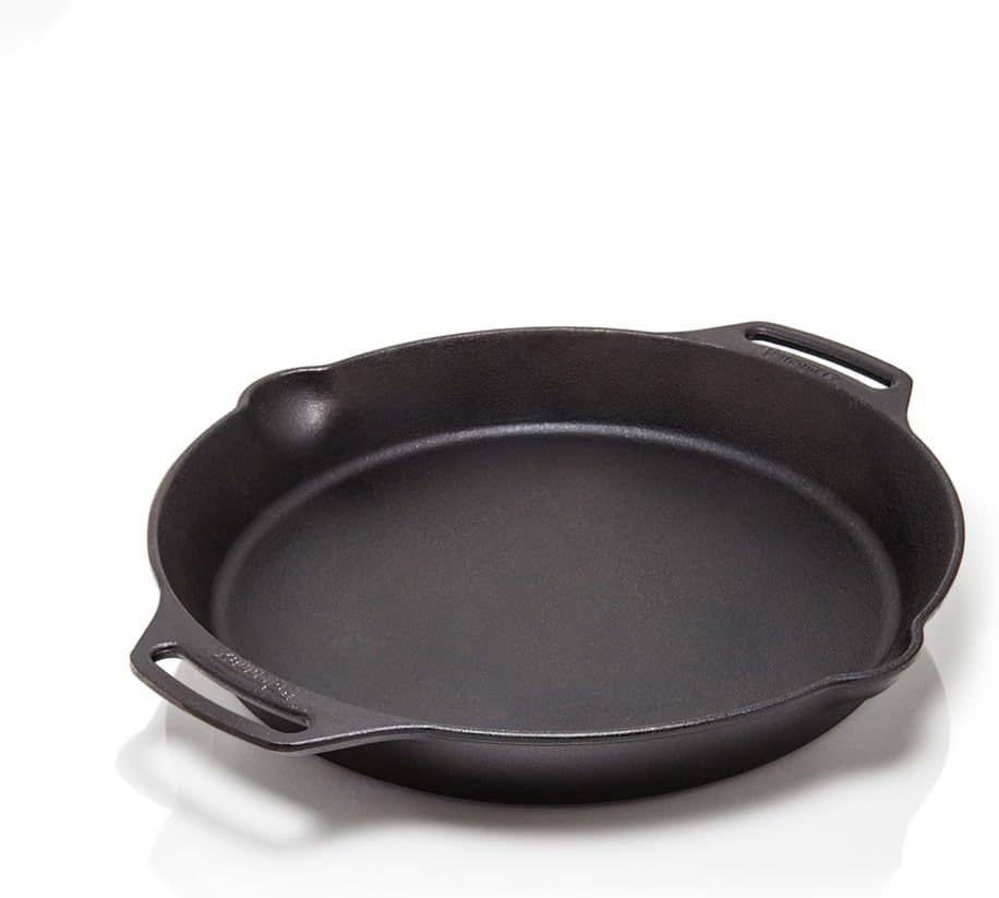Cast Iron Skillet - 14-Zoll Voreingebrannte Gusseisenpfanne, Perfekt für Camping