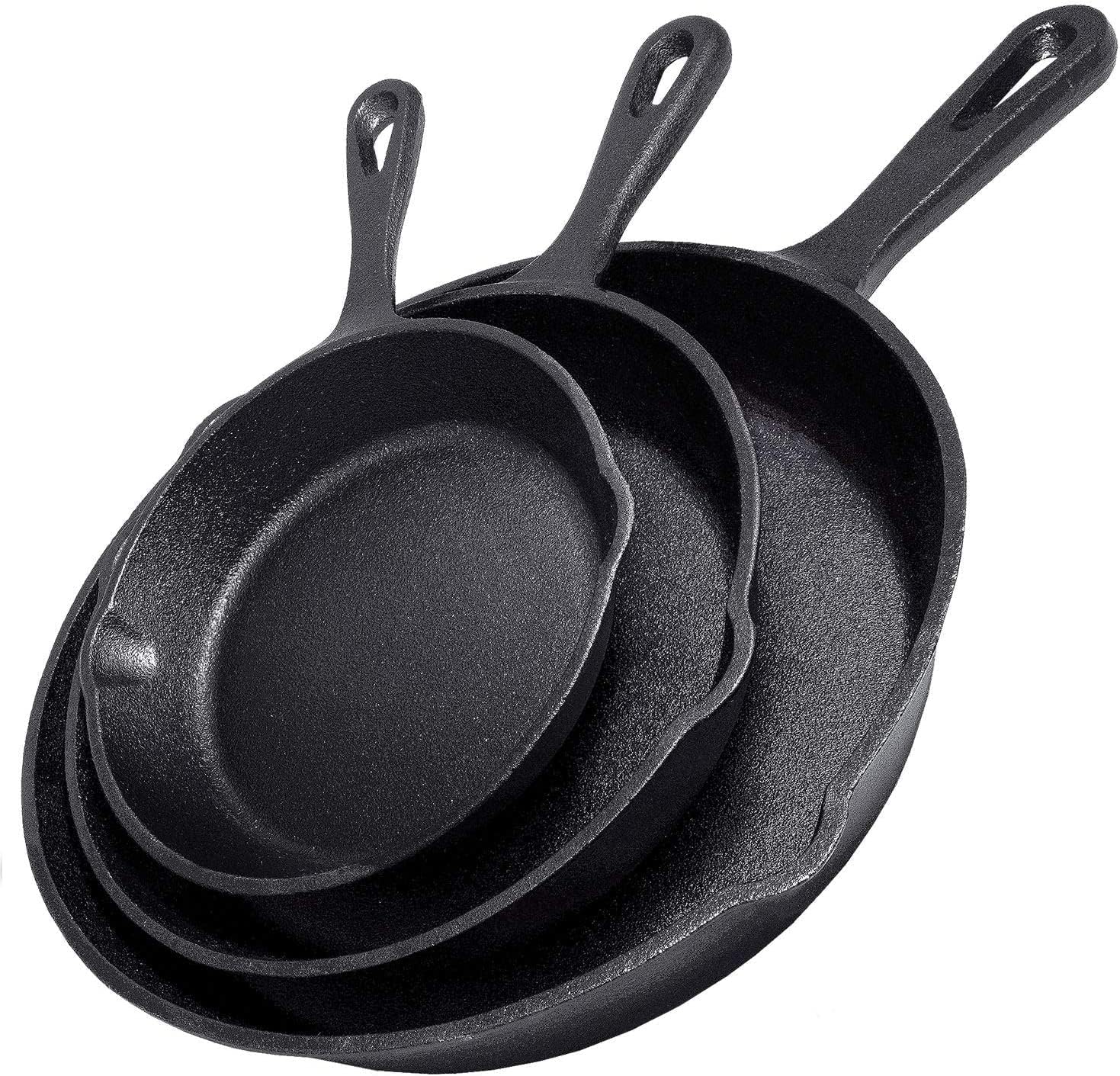 Cast Iron Skillet - 14/16/20cm Gusseisen-Bratpfanne Antihaft-Pfanne für Omeletts und