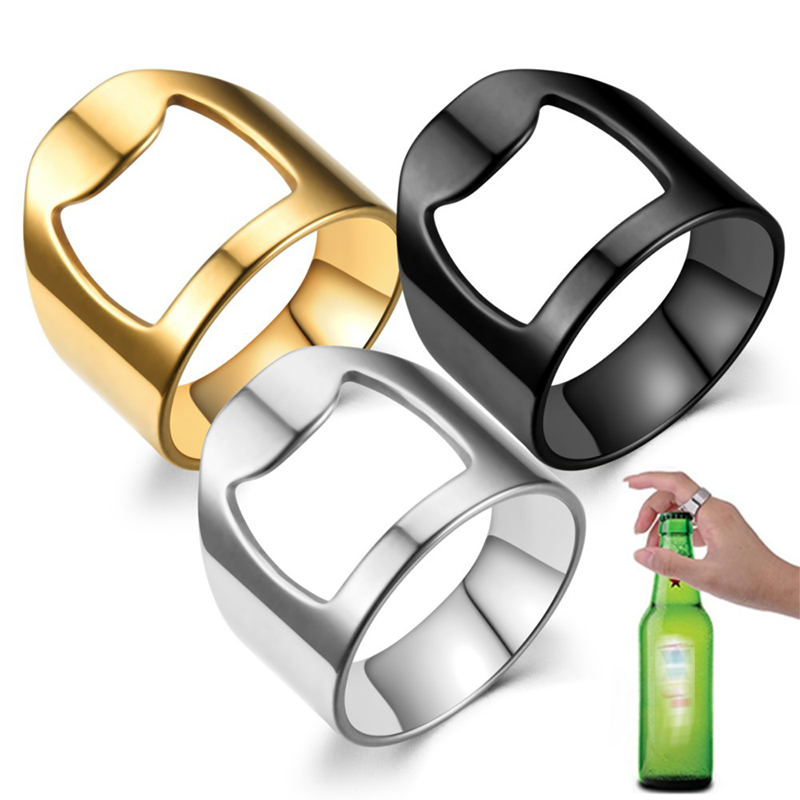 Kitchen Gadgets Names - Mode männer Flaschenöffner Ring Korkenzieher Edelstahl