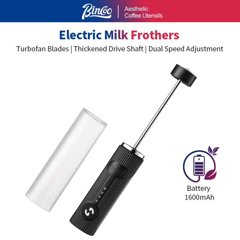 Healthy Kitchen Gadgets - BINCOO Elektrischer Kaffeeaufschäumer, USB wiederaufladbar, 2