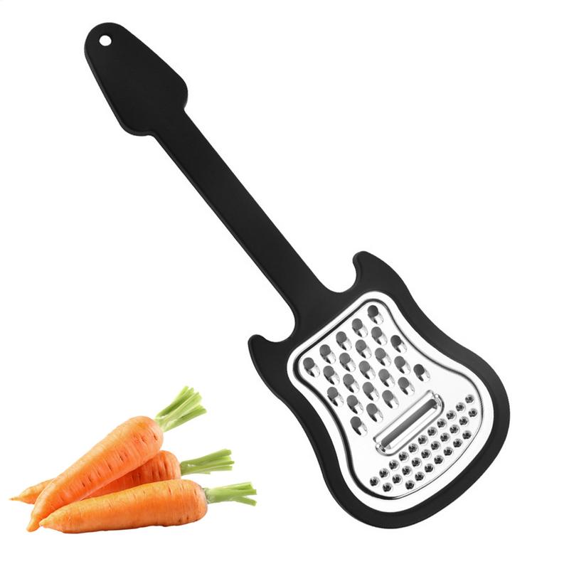Household Kitchen Gadgets Vegetable Cutter Silk Cutter - Gitarrenform Käsereibe Mehrzweck Edelstahl Gemüse Zester