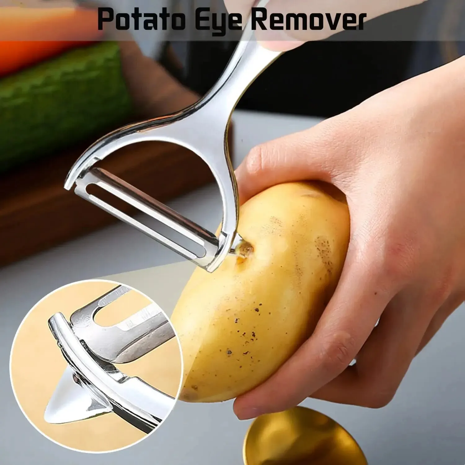 1PC Edelstahl Gemüse Schäler K – Household Kitchen Gadgets Vegetable Cutter Silk Cutter Bewertung und Preis