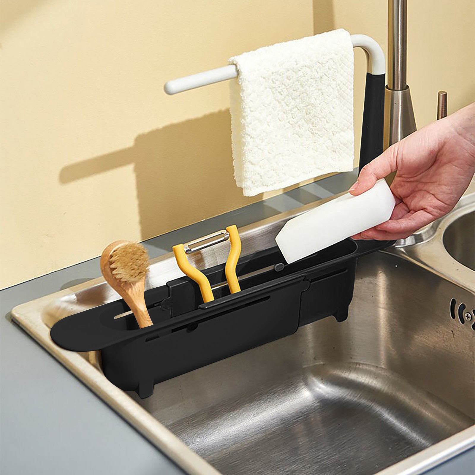 Teleskop Spüle Regal Abtropffl – Healthy Kitchen Gadgets Bewertung und Preis