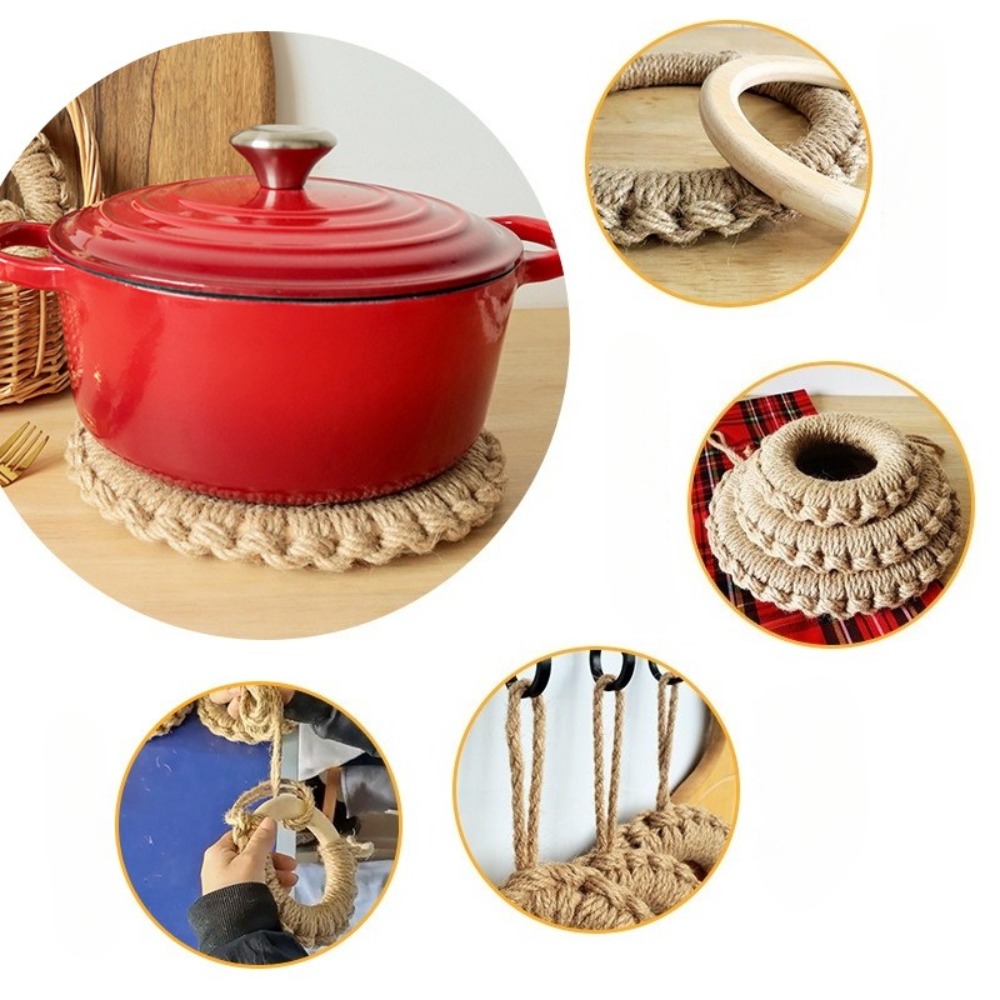 2er-Set rustikale Jute-Web-Unt – Cast Iron Skillet Bewertung und Preis