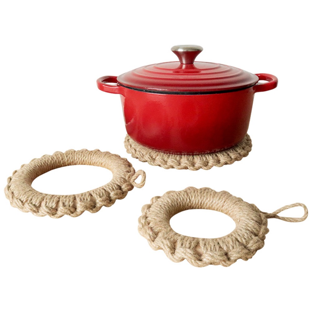 2er-Set rustikale Jute-Web-Unt – Cast Iron Skillet Bewertung und Preis