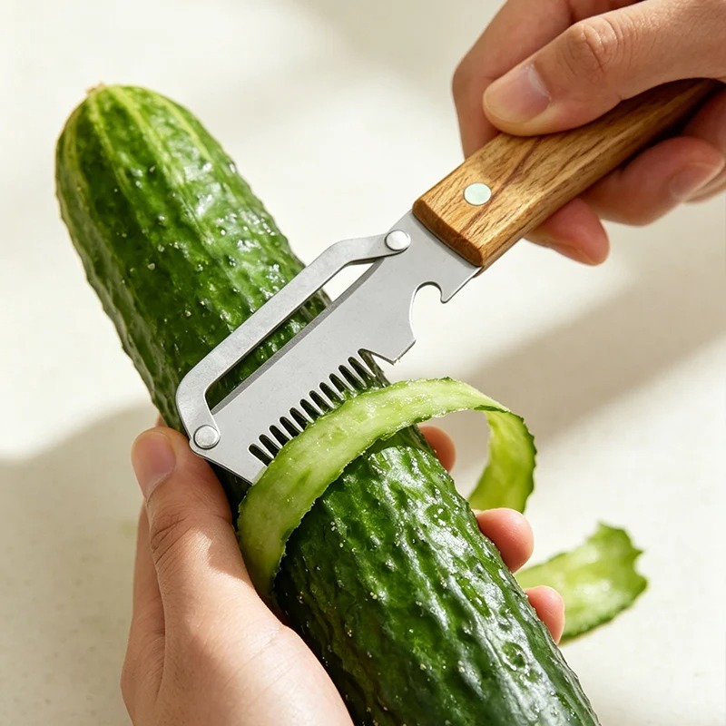 Multifunktionaler Schäler aus  – Household Kitchen Gadgets Vegetable Cutter Silk Cutter Bewertung und Preis