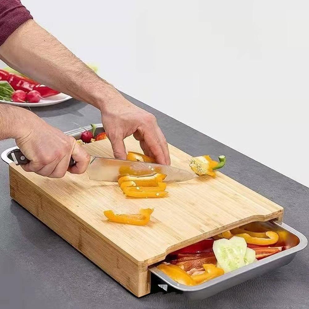 Bambus-Schneidebrett mit verst – Bamboo Cutting Board Bewertung und Preis