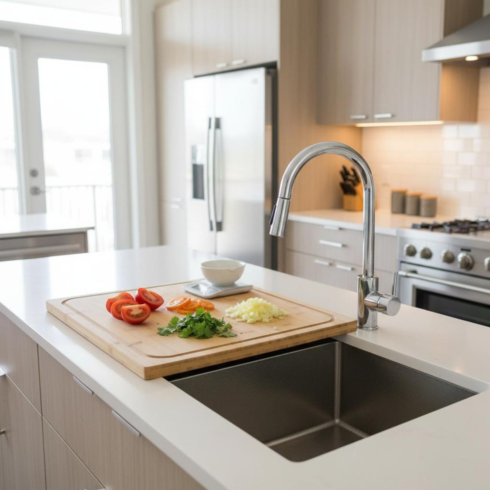Schneidebrett für über die Spü – Bamboo Cutting Board Bewertung und Preis