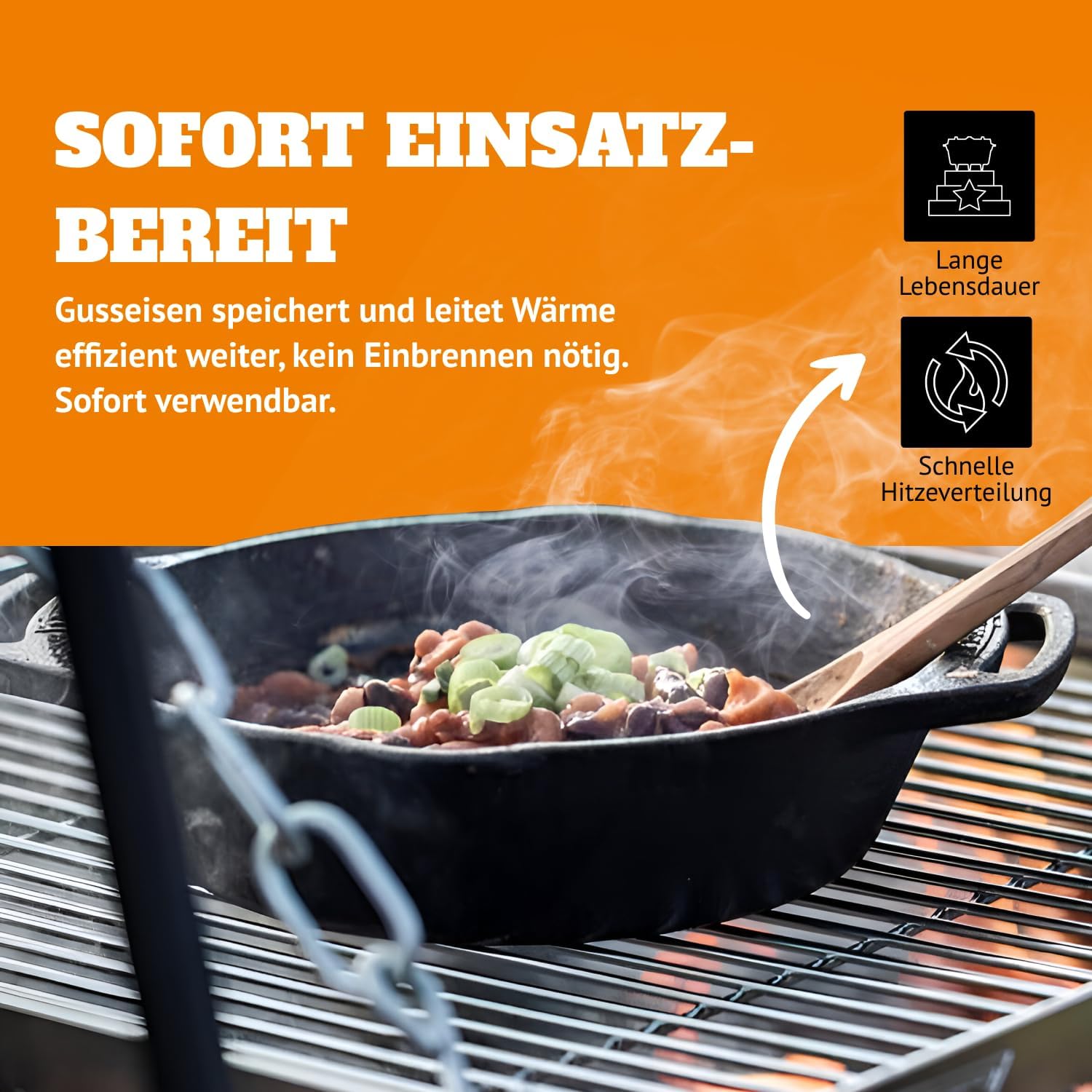 14-Zoll Voreingebrannte Gussei – Cast Iron Skillet Bewertung und Preis