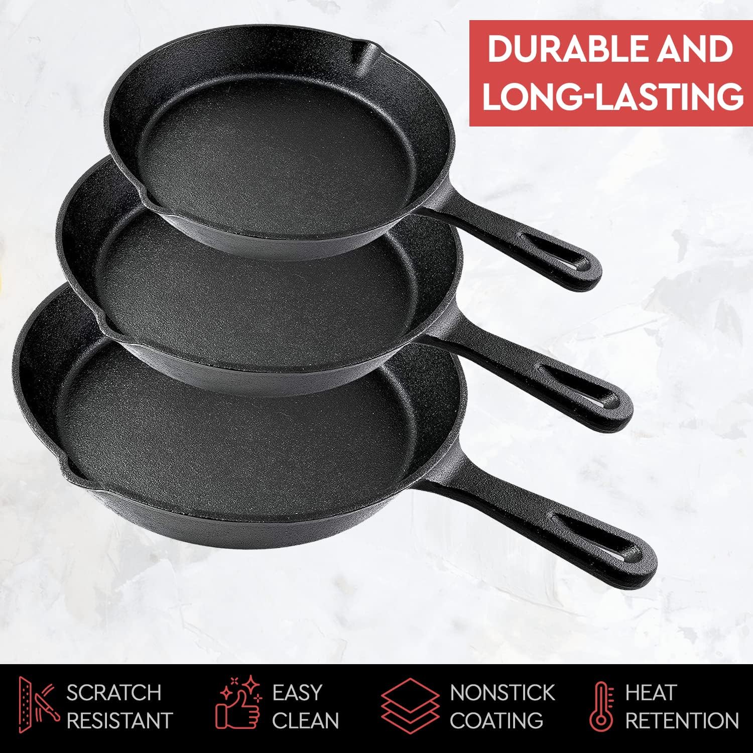 14/16/20cm Gusseisen-Bratpfann – Cast Iron Skillet Bewertung und Preis