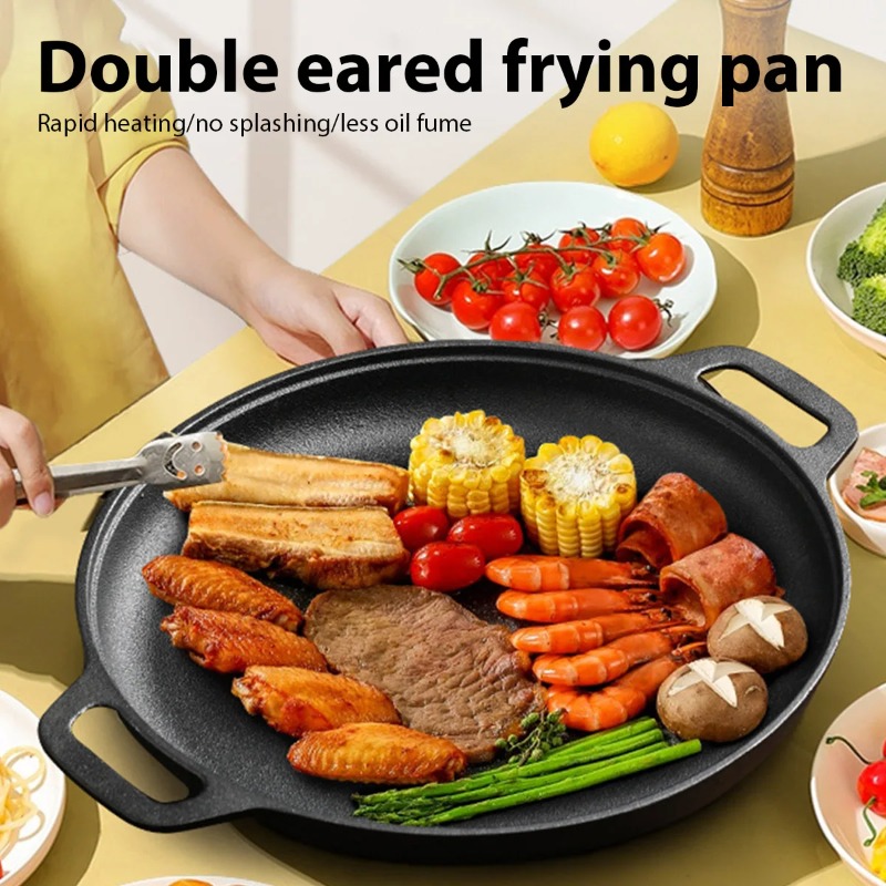Gusseisen-Bratpfanne, unbeschi – Cast Iron Skillet Bewertung und Preis