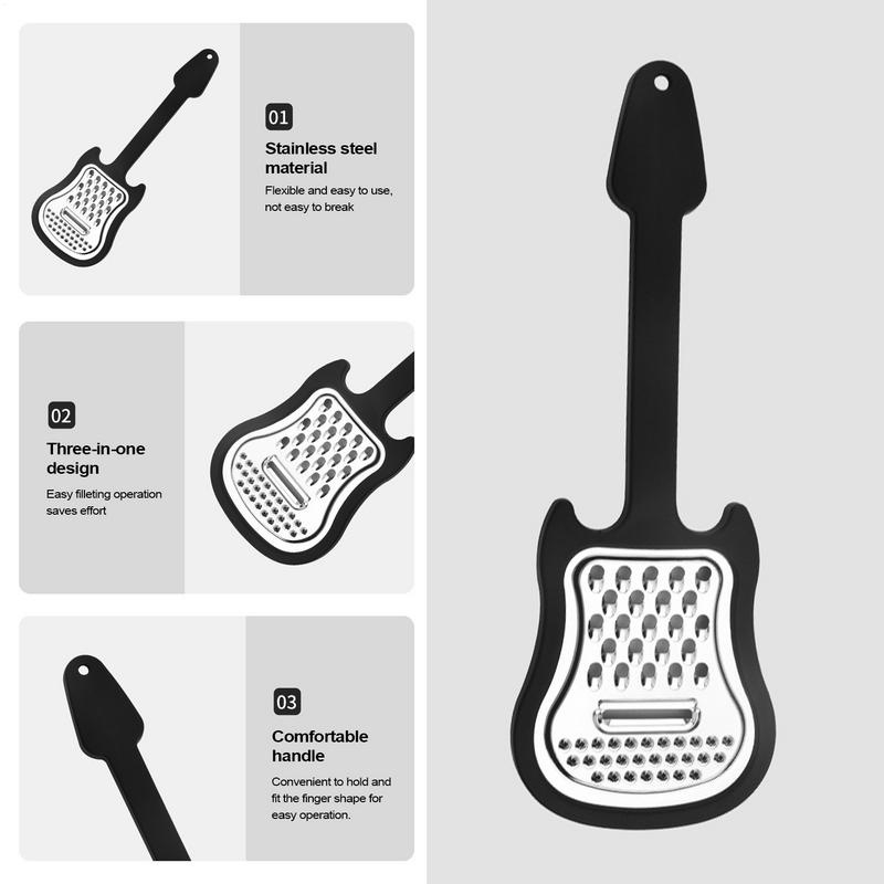 Gitarrenform Käsereibe Mehrzwe – Household Kitchen Gadgets Vegetable Cutter Silk Cutter Bewertung und Preis